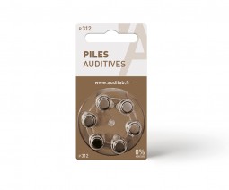 60 Piles auditives Audilab - Référence 312