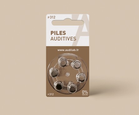 60 Piles auditives Audilab - Référence 312