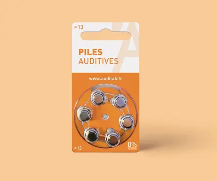 60 Piles auditives Audilab - Référence 13