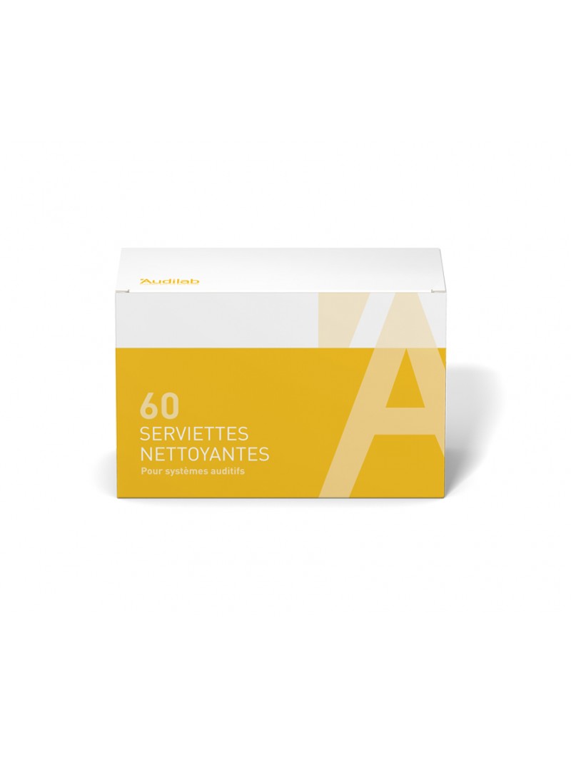 lingettes nettoyantes Audilab pour appareils auditifs