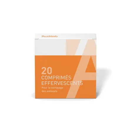 Comprimés nettoyants effervescents pour appareils auditifs