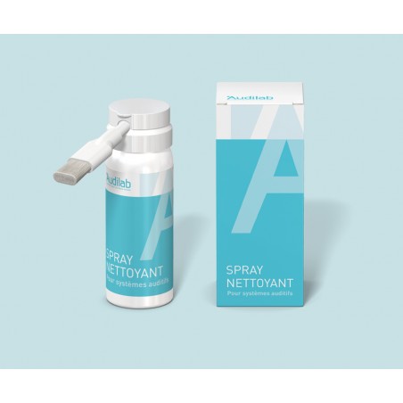 Spray nettoyant Audilab pour appareils auditifs