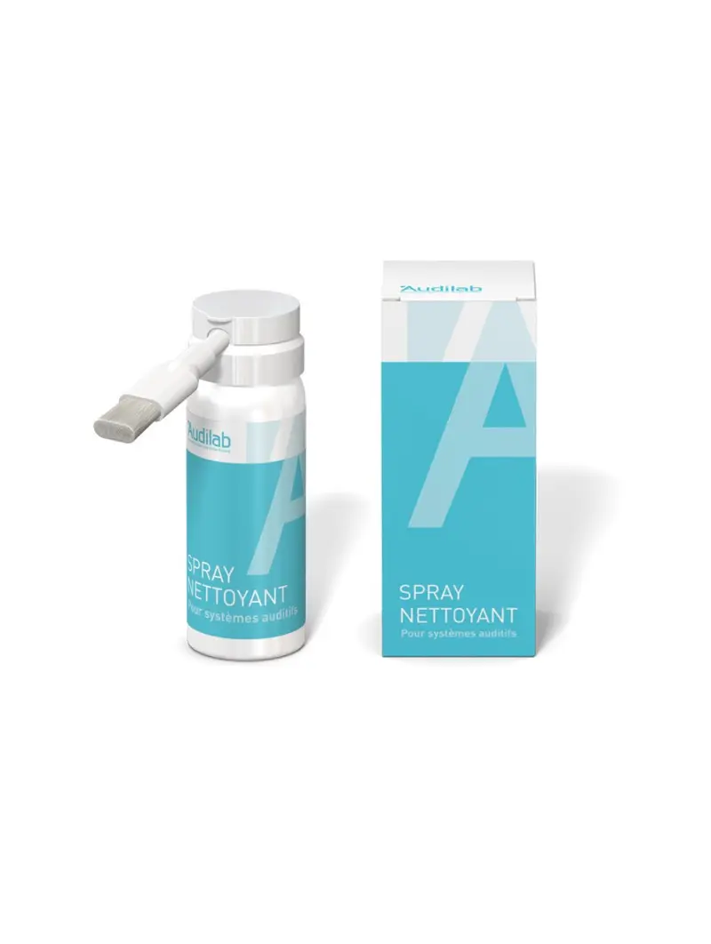 Spray nettoyant Audilab pour appareils auditifs