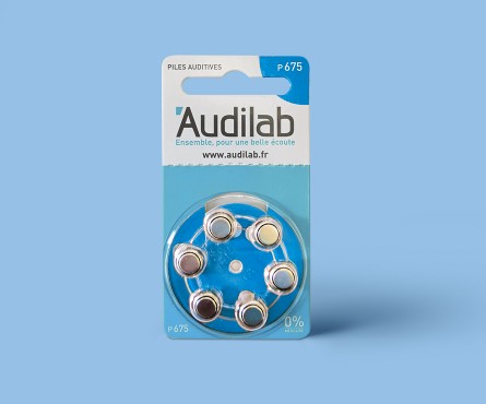 60 Piles auditives Audilab - Référence 675
