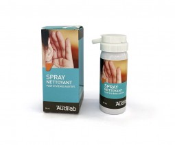 Spray nettoyant Audilab pour appareils auditifs