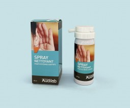 Spray nettoyant Audilab pour appareils auditifs